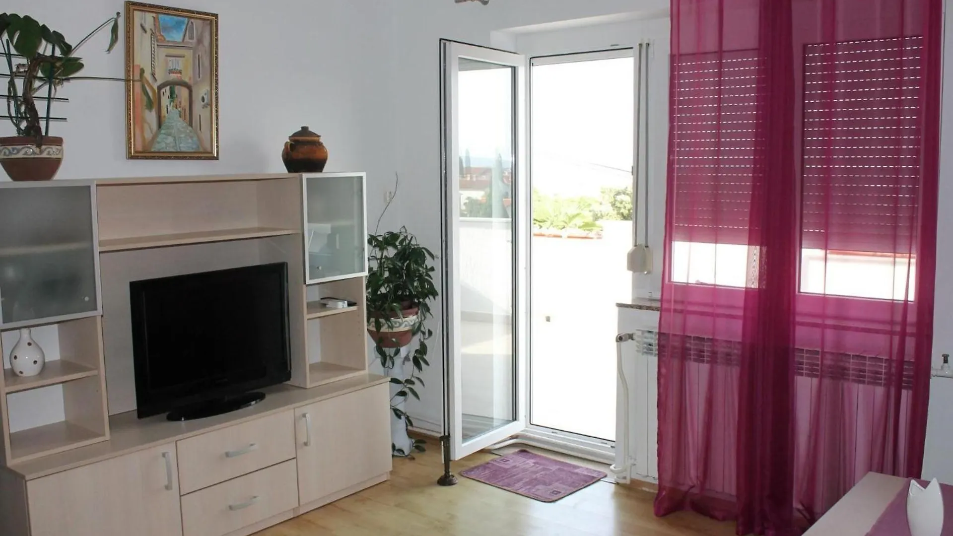 Serene Sea View Krk Apartment With Balcony - Two Bedroom Apartment With Sea View And Balcony Krk Town